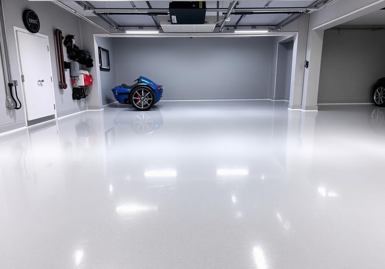 Garage Epoxy Floor — after