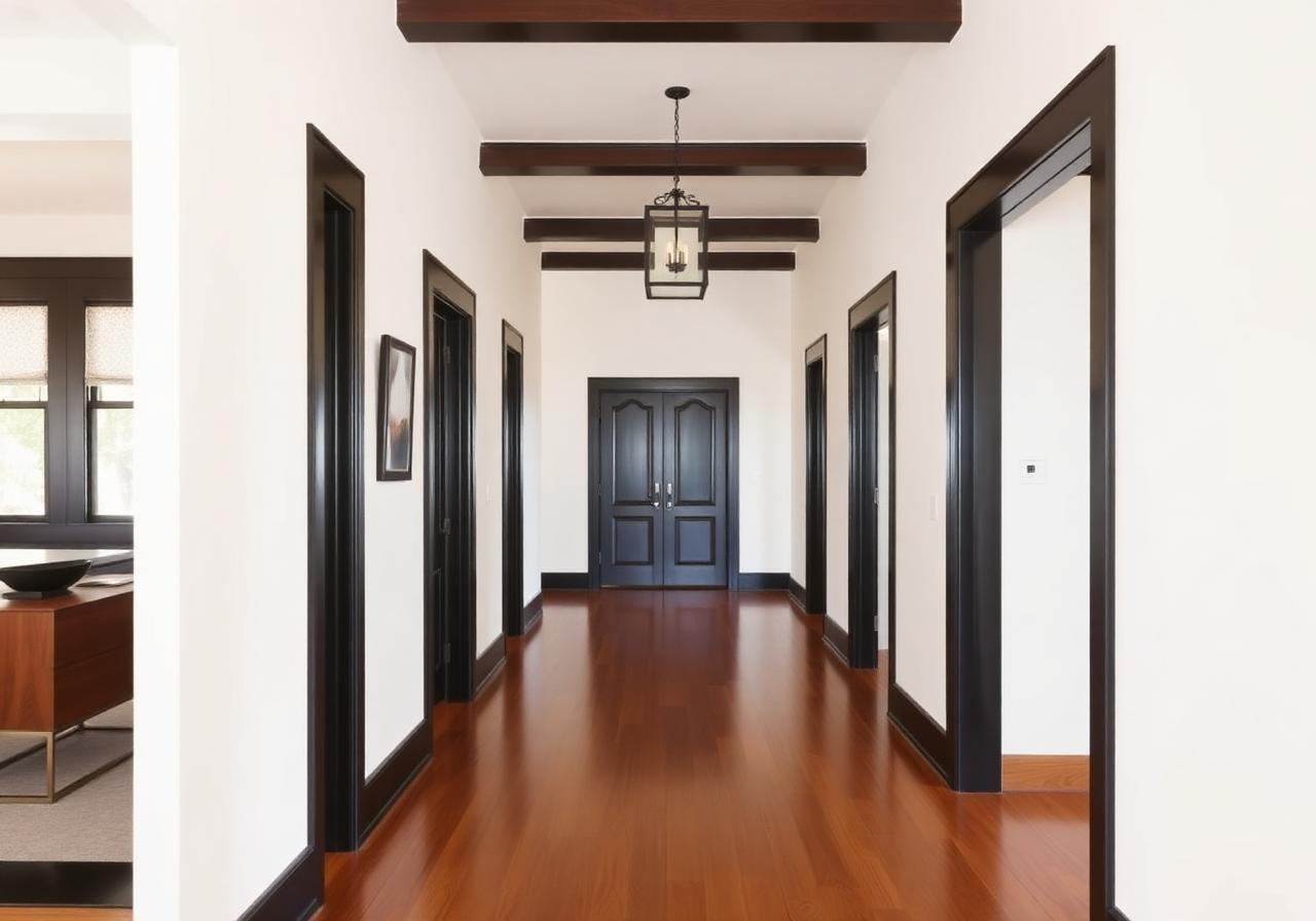 Interior Painting — Hallway & dark trims, Malvern
