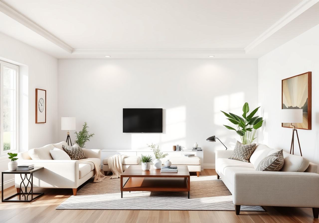 Interior Painting — Open-plan living, Brighton